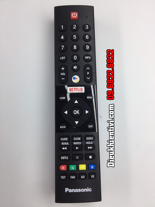dieu khien tivi panasonic giọng nới