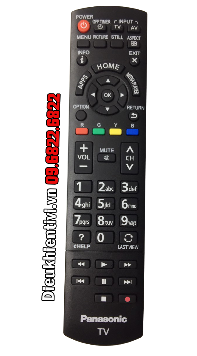 Điều khiển tivi panasonic N2QAYB 000834