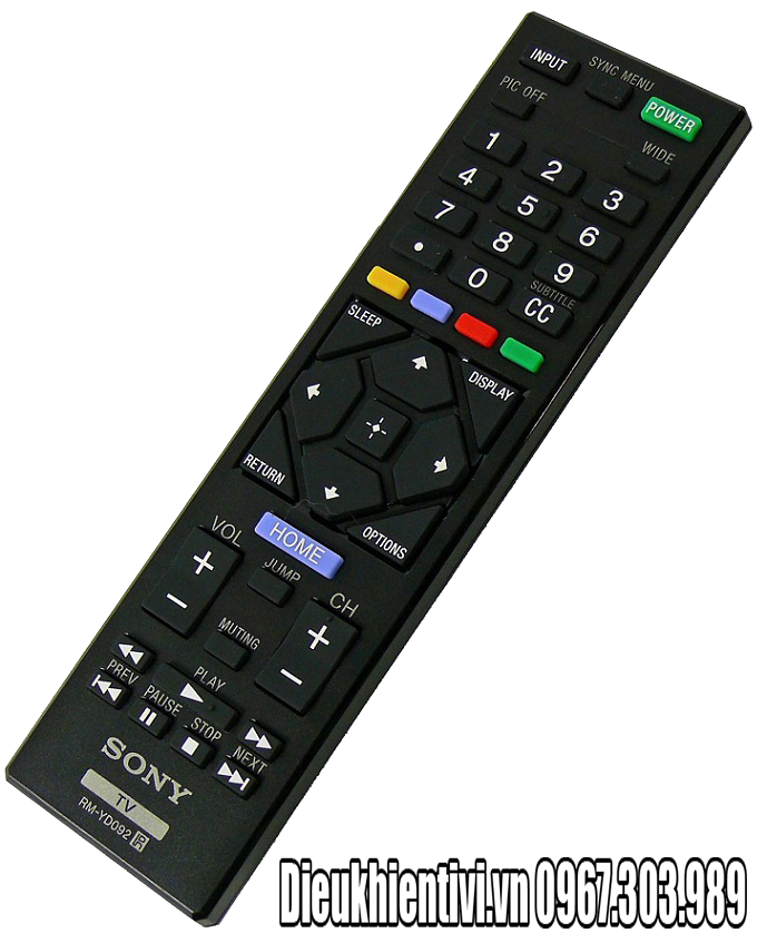 dieu khien tivi sony